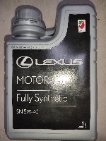 Масло моторное Lexus 5w40 (1л) (синтетика) (LEXUS : 0888083716)