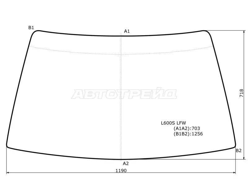 Стекло лобовое Daihatsu Move 95-98 (XYG: L600S LFW)