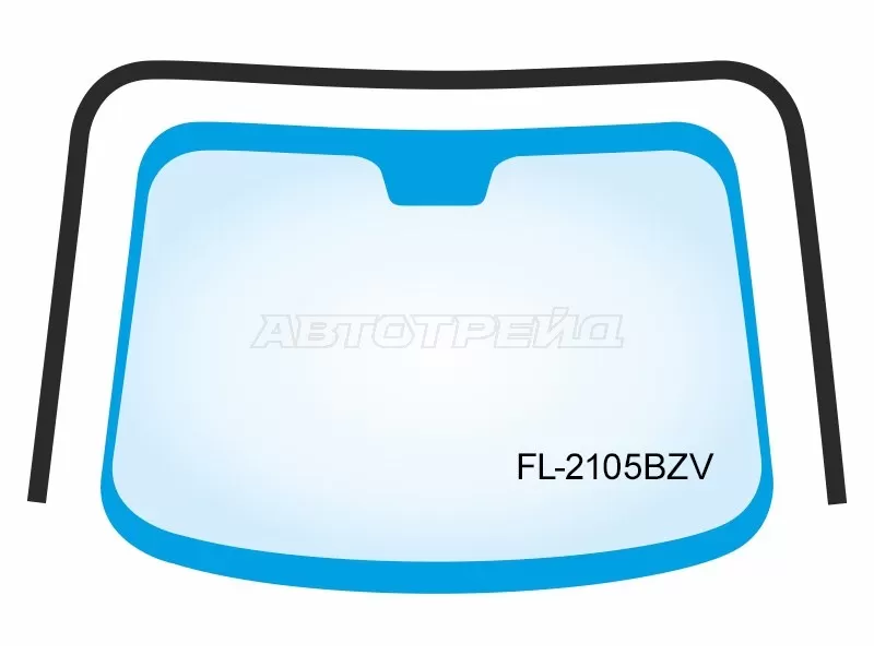 Молдинг лобового стекла (П-образный) Suzuki Escudo 97-05  / Grand Vitara 97-05  / Chevrolet Tracker 97-05  / Mazda Proceed Levante 98-99  / Suzuki Grand Escudo 00-05 (FLEXLINE: FL-2105BZV)