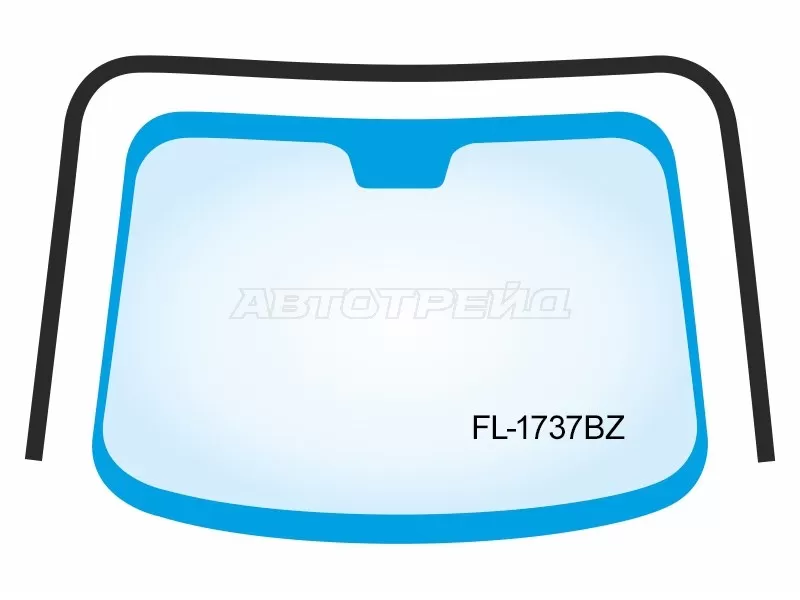 Молдинг лобового стекла (П-образный) Chevrolet Captiva 06-15  / Opel Antara 06-15  / Daewoo Winstorm 06-10  / Saturn Vue 07-10 (FLEXLINE: FL-1737BZ)