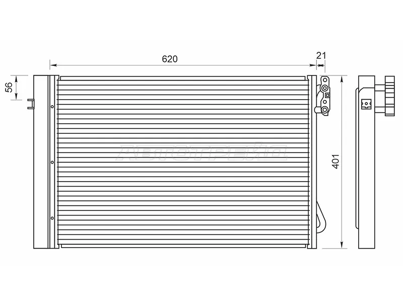 Радиатор кондиционера BMW 1-Series 04-13  / 3-Series 05-14  / X1 09-15  / Z4 09-17 (SAT: ST-BM90-394-0)