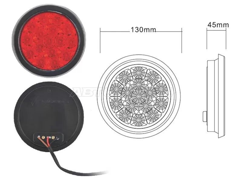 Отражатель Isuzu ELF NPR\NQR 06-  / ГАЗ Газель NEXT 12-  / Газон NEXT 14-  / FAW CA1051 05-19  / Foton Forland 1046 05-  / Hino 300 14-  / Mitsubishi Fuso Canter FE5 93-02  / Fuso Canter FE6 93-02  / Fuso Canter FE7 02-12  / Fuso Canter FE8 02-12  / Toyota Dyna 84- (SAT: SD-2015-24V-RED)