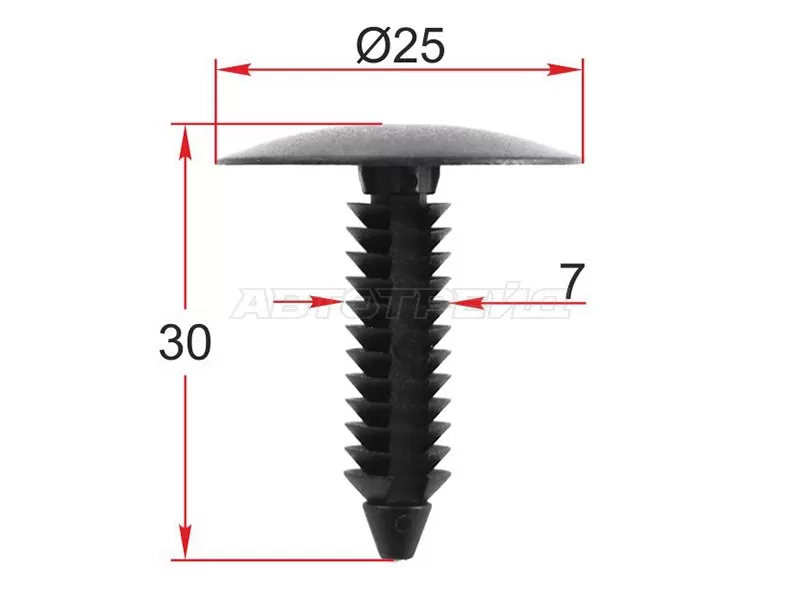 Клипса обшивки кузова VAG (1 шт.) (SAT: ST-M12466)