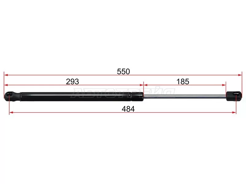 Амортизатор крышки багажника (на стекло) FORD KUGA 08-12 (SAT: ST-1496160)