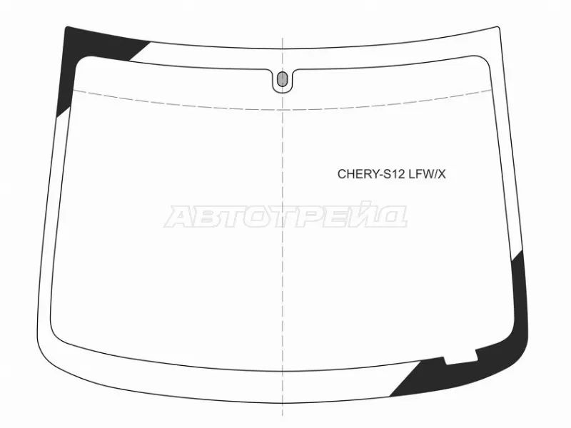 Стекло лобовое Chery Kimo A1 08-15 (XYG: CHERY-S12 LFW/X)