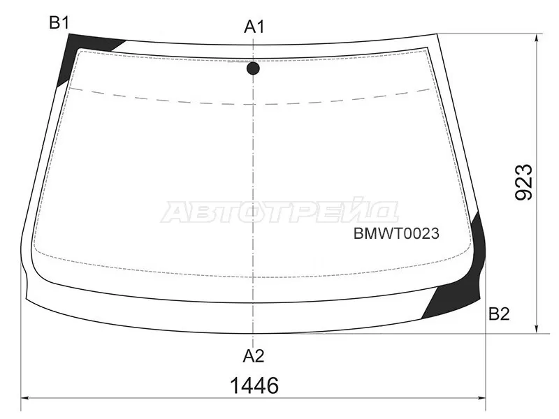 Стекло лобовое BMW 5-Series 95-04 (KMK: BMWT0023)