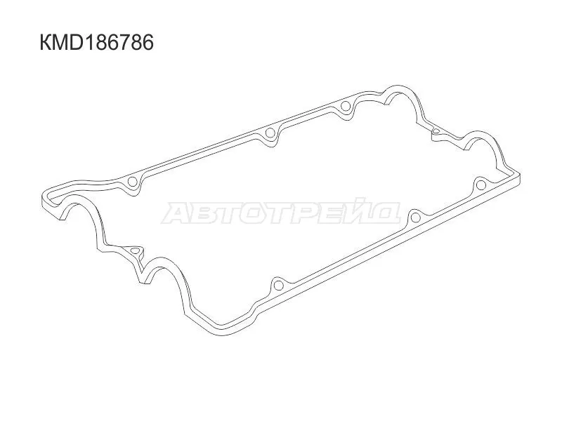 Прокладка клапанной крышки MMC 6G73 /6G74 DOHC 24V (SAT: KMD186786)