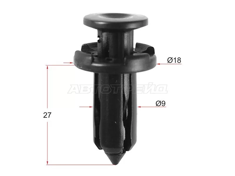 Клипса защиты бампера NISSAN (1 шт.) (SAT: ST-M10678)