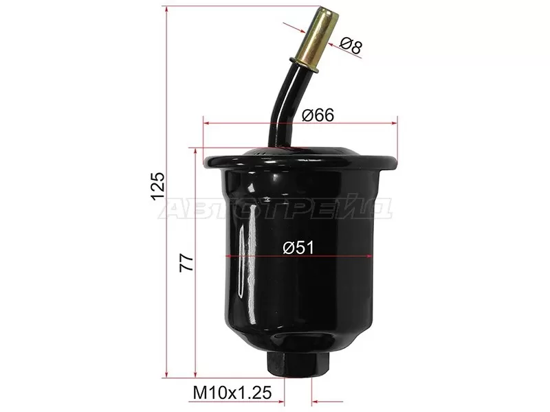 Фильтр топливный MITSUBISHI PAJERO SPORT 6G72 98-09 (SAT: ST-MR239580)