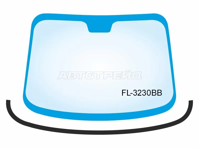 Молдинг лобового стекла (Снизу) BMW X1 09-15 (FLEXLINE: FL-3230BB)