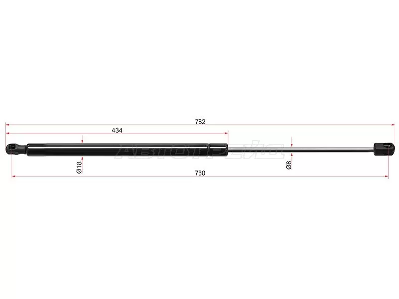 Амортизатор капота Audi A4 08-19  / A5 07-19  / A4 allroad quattro 09-16  / RS4 12-16 (SAT: ST-8T0823359)