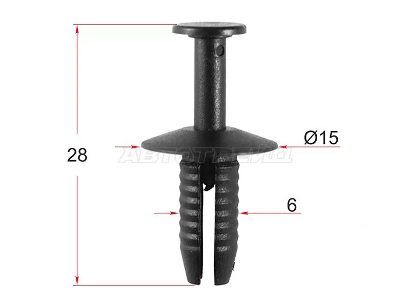 Клипса крепежная BMW /VAG (1 шт.) (SAT: ST-M12603)