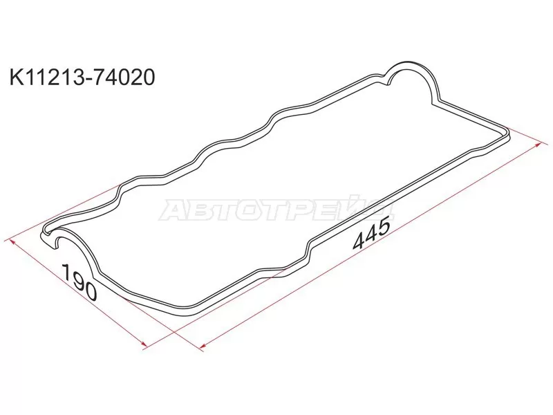 Прокладка клапанной крышки TY 3-5SFE (SAT: K11213-74020)