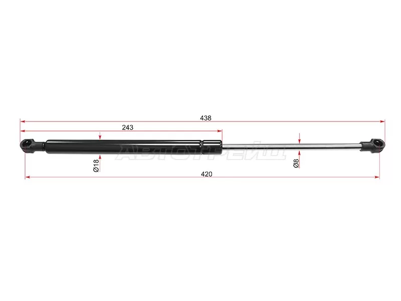 Амортизатор капота Chevrolet Epica 06-13 (SAT: ST-95017985)