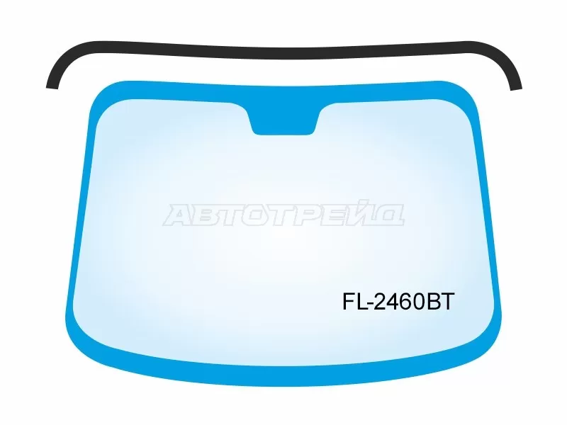 Молдинг лобового стекла (Сверху) BMW X3 03-10 (FLEXLINE: FL-2460BT)