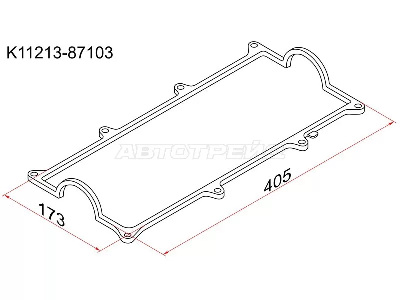 Прокладка клапанной крышки TY /DH HCEJ Terios, Cami J100 (SAT: K11213-87103)