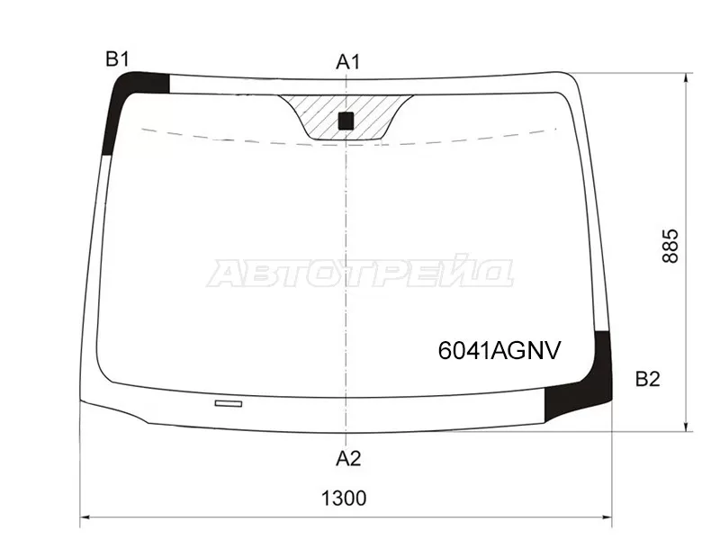 Стекло лобовое NISSAN NOTE 05-13 (FUYAO: 6041AGNV)