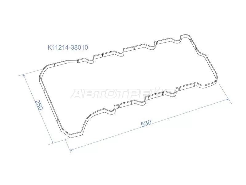 Прокладка клапанной крышки LEXUS LX570 07-  3URFE №2 (SAT: K11214-38010)