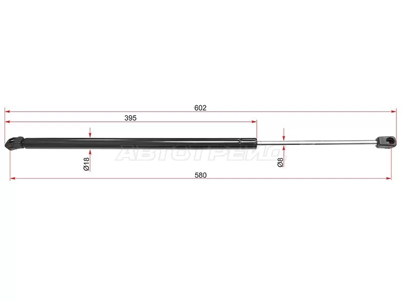 Амортизатор крышки багажника Citroen C4 Picasso 07-14  / Grand C4 Picasso 07-14 (SAT: ST-8731N9)