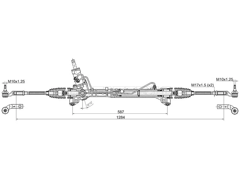 Рейка рулевая NISSAN X-TRAIL 00-07 LHD (SAT: ST-49001-8H910)