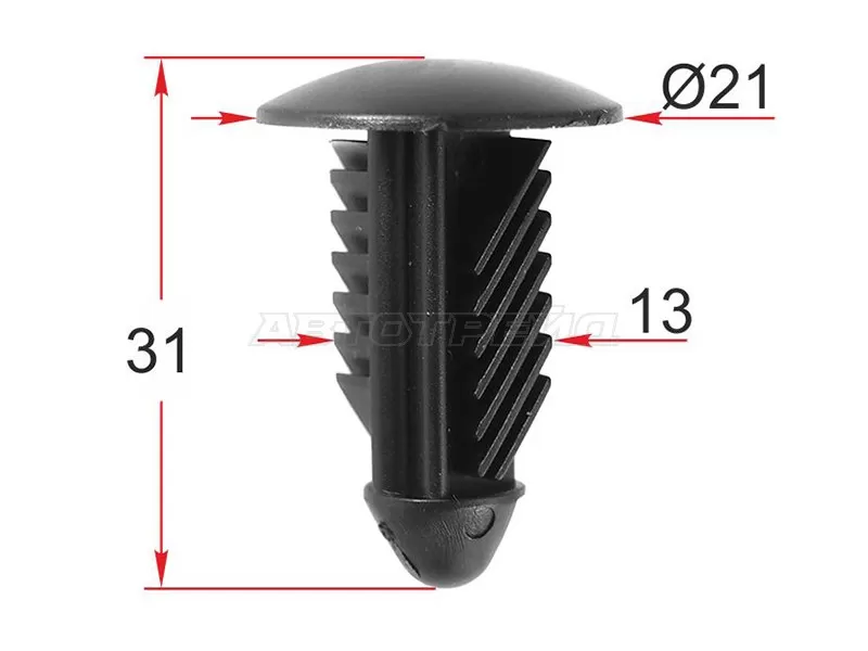 Клипса обшивки кузова GM (1 шт.) (SAT: ST-M12484)