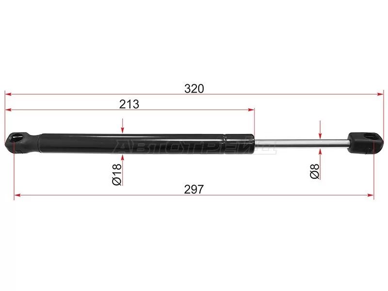 Амортизатор крышки багажника Audi A6 04-10  / RS6 08-10  / S6 06-11 (SAT: ST-4F5827552)