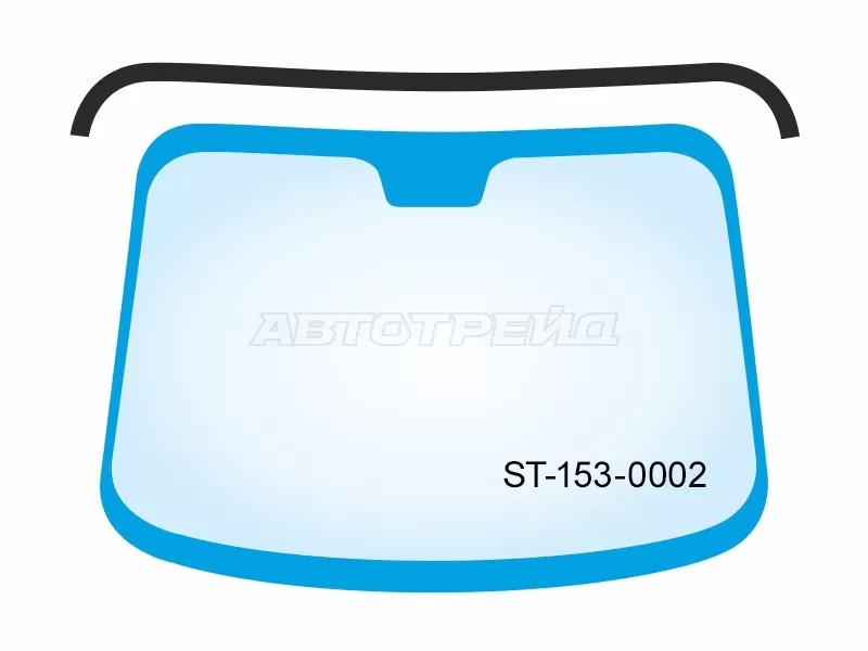 Молдинг лобового стекла (Сверху) Toyota Land Cruiser Prado (J120) 02-09  / Lexus GX 02-09 (SAT: ST-153-0002)