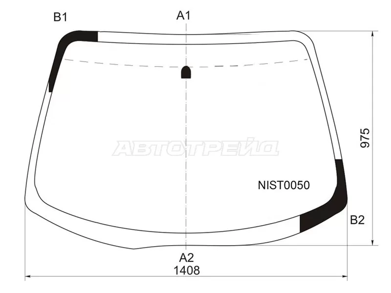 Стекло лобовое Nissan Primera 01-08 (KMK: NIST0050)