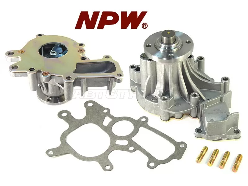 Насос водяного охлаждения в сборе с корпусом TOYOTA PRADO KDJ7# /9# /12# /15# /HIACE /HILUX 1KZ /1 /2KD (с прокладкой) (NPW: T-164)