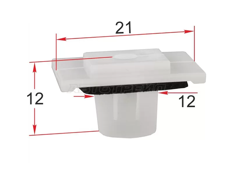 Клипса молдинга кузова HONDA (1 шт.) (SAT: ST-M12551)