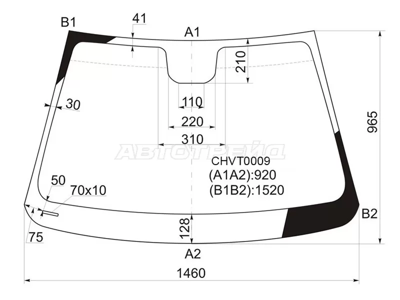 Стекло лобовое Chevrolet Cruze 09-15  / Daewoo Lacetti 08-11 (KMK: CHVT0009)