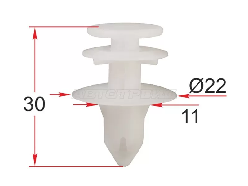 Клипса обшивки двери JEEP /CHRYSLER (1 шт.) (SAT: ST-M12560)