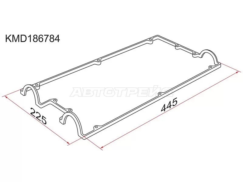 Прокладка клапанной крышки MMC 4G63 DOHC 91- (SAT: KMD186784)