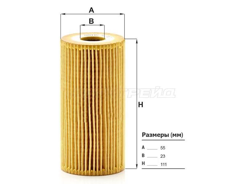 Фильтр масляный (картридж) HYUNDAI SANTA FE 2,0 /2,2 10- /IX35 /TUCSON 2,0 /KIA SORENTO 2,0 /2,2 /SPORTAGE (MANN: HU7027Z)