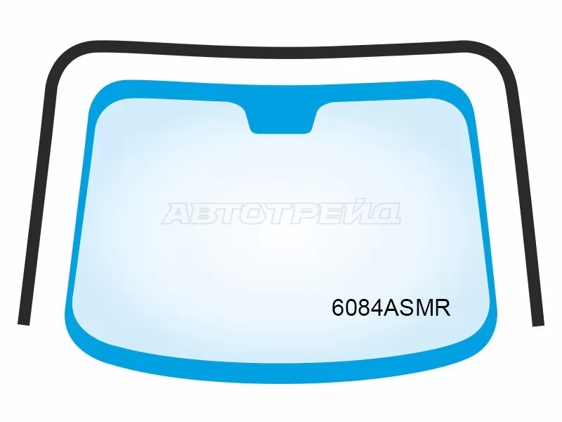 Молдинг лобового стекла (П-образный / Железная крыша) Nissan Qashqai 13-22  / Rogue Sport 17-24 (ALP: 6084ASMR)