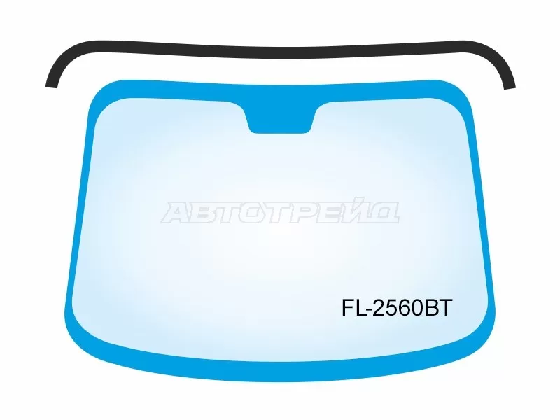 Молдинг лобового стекла (Сверху) Hyundai Sonata 04-19 (FLEXLINE: FL-2560BT)