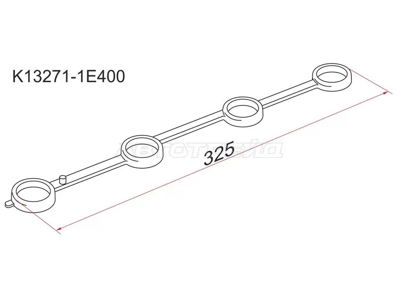 Прокладка свечных колодцев NS KA24DE 97-, U30 /N30 /W30 (SAT: K13271-1E400)