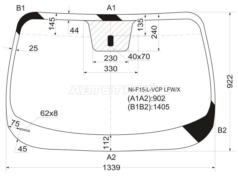 Стекло лобовое Nissan Juke 10-20 (XYG: NI-F15-L-VCP LFW/X)