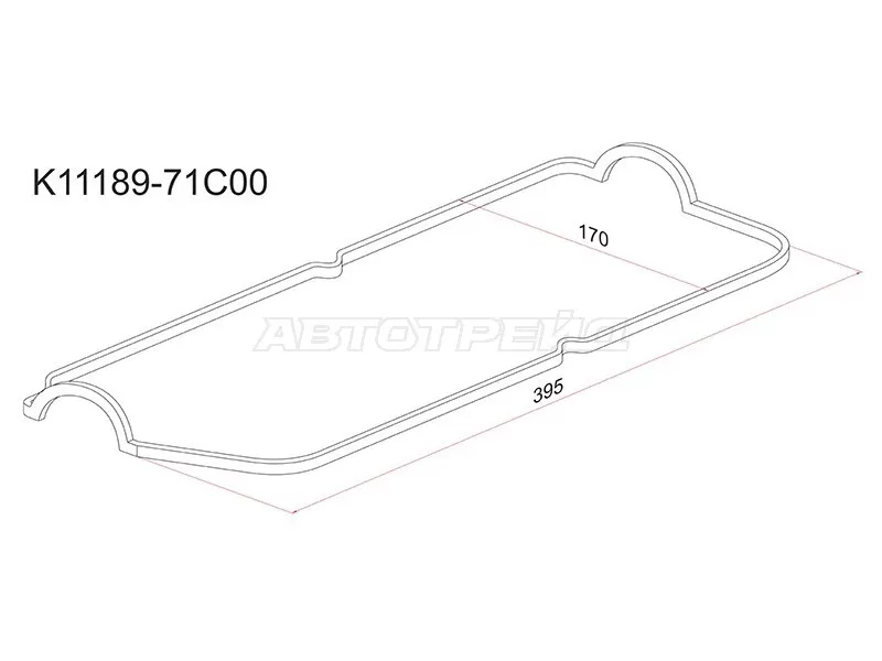 Прокладка клапанной крышки SZ G16A 16V (SAT: K11189-71C00)
