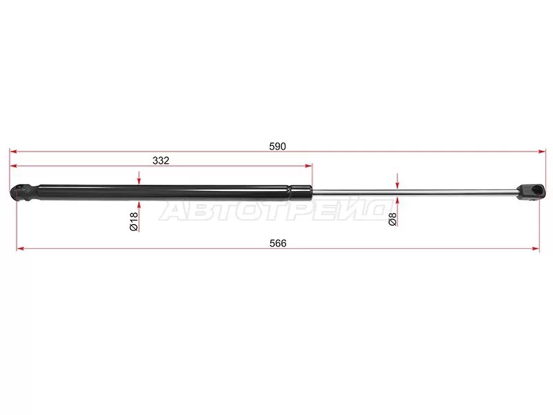 Амортизатор крышки багажника Hyundai i30 07-12 (SAT: ST-81780-2L010)