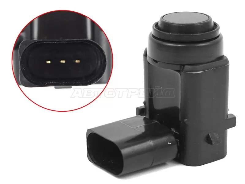Датчик парковки (сонар) Skoda Octavia 96-13  / Volkswagen Golf 97-09  / Jetta 05-10  / Touareg 02-10  / Porsche Cayenne 02-10  / SEAT Altea 04-15  / Leon 05-12  / Toledo 04-09  / Skoda Fabia 99-08  / Volkswagen Beetle 97-10  / Bora 98-05  / Golf Plus 04-14  / Phaeton (SAT: ST-1U0919275)