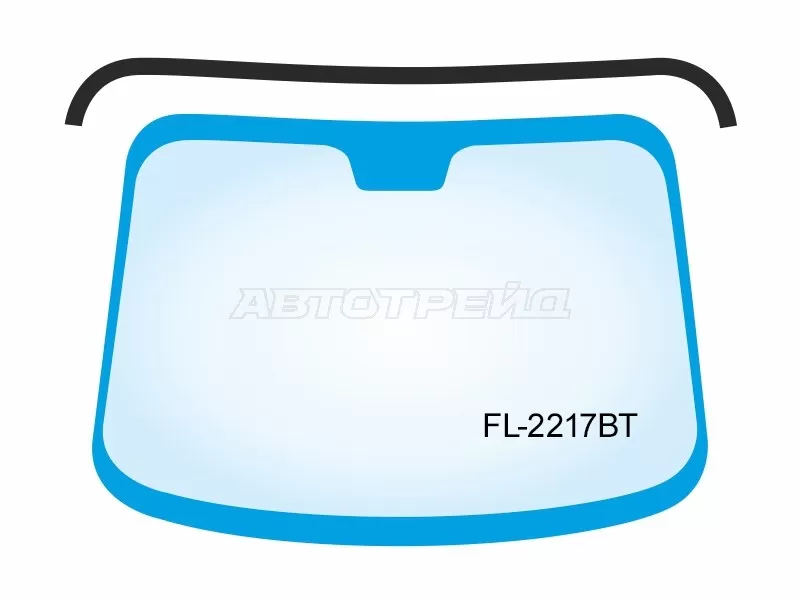 Молдинг лобового стекла (Сверху) Toyota RAV4 (CA20) 00-05 (FLEXLINE: FL-2217BT)