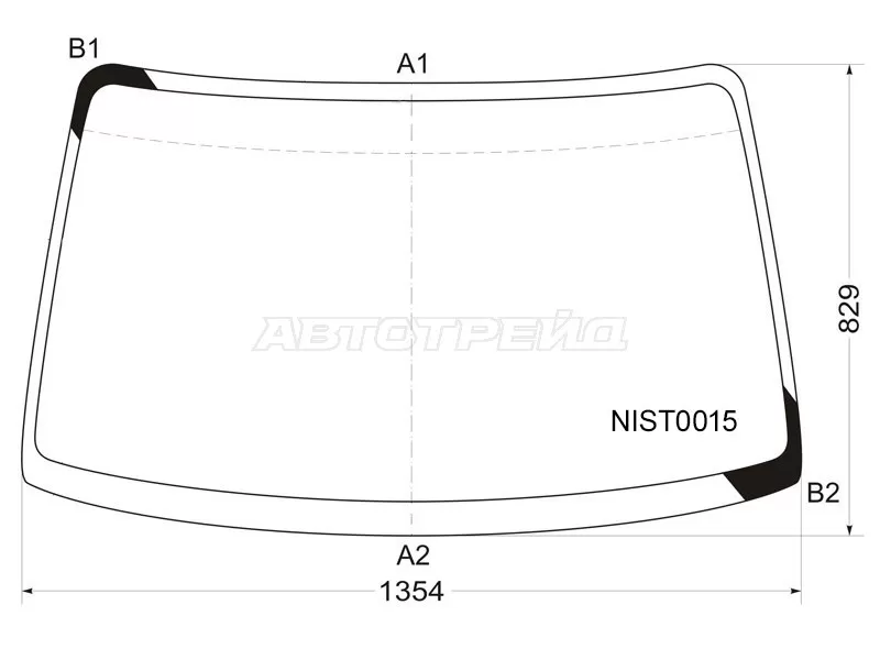 Стекло лобовое NISSAN CUBE 98-02 (KMK: NIST0015)