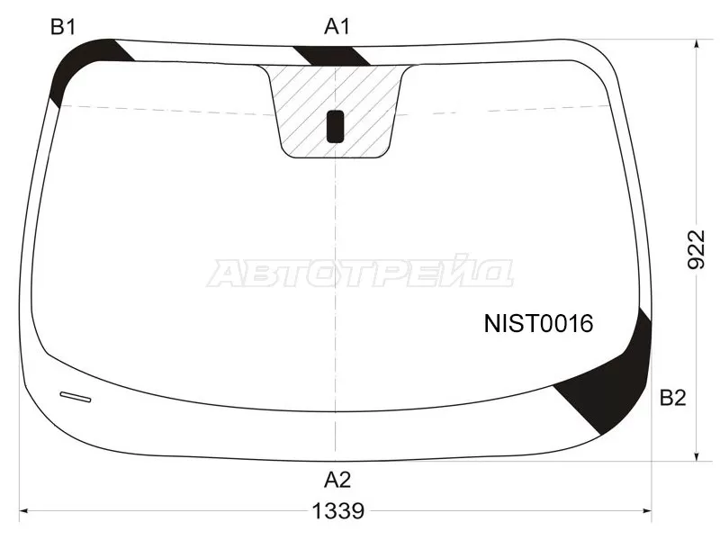 Стекло лобовое Nissan Juke 10-20 (KMK: NIST0016)