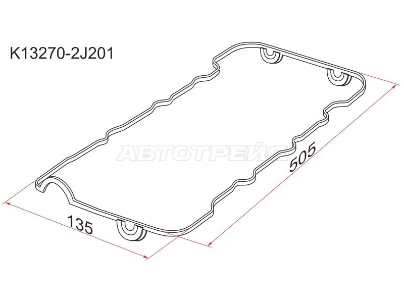 Прокладка клапанной крышки NS SR16 /SR18 /SR20 96-02 (SAT: K13270-2J201)