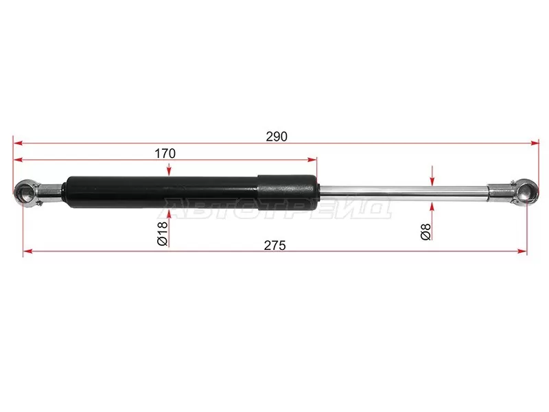 Амортизатор крышки багажника Audi 80 86-95  / 90 87-91 (SAT: ST-893827552)