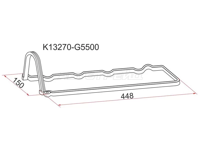 Прокладка клапанной крышки NS LD20+T, C22 /C23 (SAT: K13270-G5500)