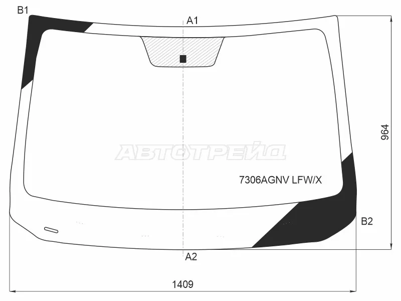 Стекло лобовое RENAULT DUSTER 21- (KMK: RENT0136)