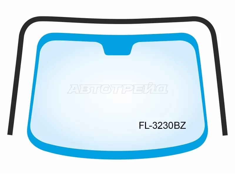 Молдинг лобового стекла (П-образный) BMW X1 09-15 (FLEXLINE: FL-3230BZ)