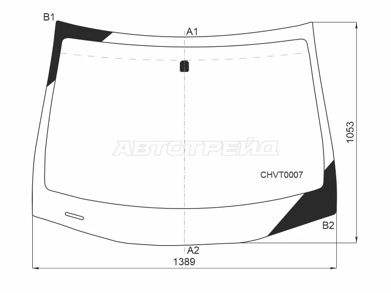 Стекло лобовое Chevrolet Cobalt 13-  / Ravon R4 16- (KMK: CHVT0007)